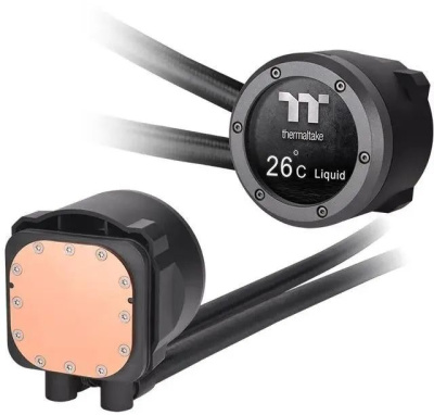 ������� �������� ���������� Thermaltake TH360 V2 Ultra ARGB Soc-AM5/AM4/1151/1200/1700 ������ 4-pin 25.8dB Al+Cu LCD Ret (CL-W384-PL12SW-A)