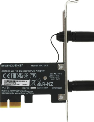 Wi-Fi + Bluetooth ������� Mercusys MA70XE AX1800 PCI Express