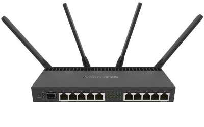 ������ MikroTik RB4011iGS+5HacQ2HnD-IN 802.11ac 2.4/5��� 10xGbLAN SFP+ miniPCI-e PoE