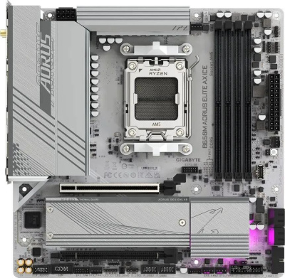 ����������� ����� Gigabyte B650M AORUS ELITE AX ICE