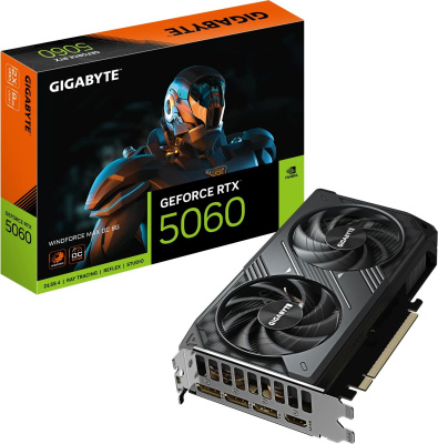 ���������� Gigabyte NVIDIA GeForce RTX 5060 WINDFORCE MAX OC 8Gb (GV-N5060WF2MAX OC-8GD)
