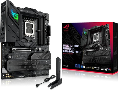 ����������� ����� ASUS ROG STRIX B860-F GAMING WIFI, Socket-1851, Intel B860, ATX, Ret 90MB1JG0-M0EAY0