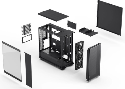 ������ �� ��� �� Fractal Design Epoch Black TG RGB Light Tint, Midi-Tower (FD-C-EPO1A-04)